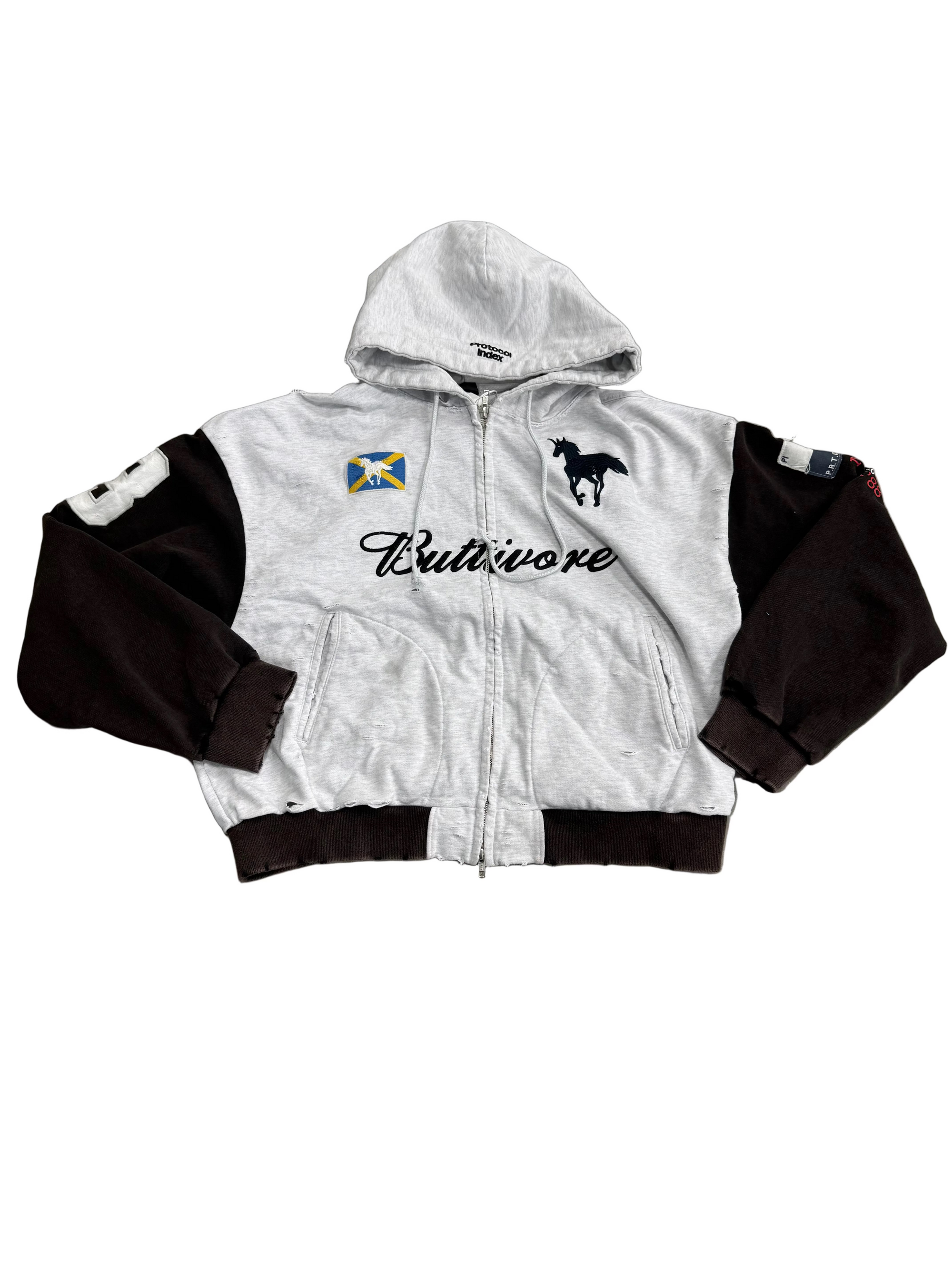 PROTOCOL INDEX BUTTIVORE ZIP UP HOODIE