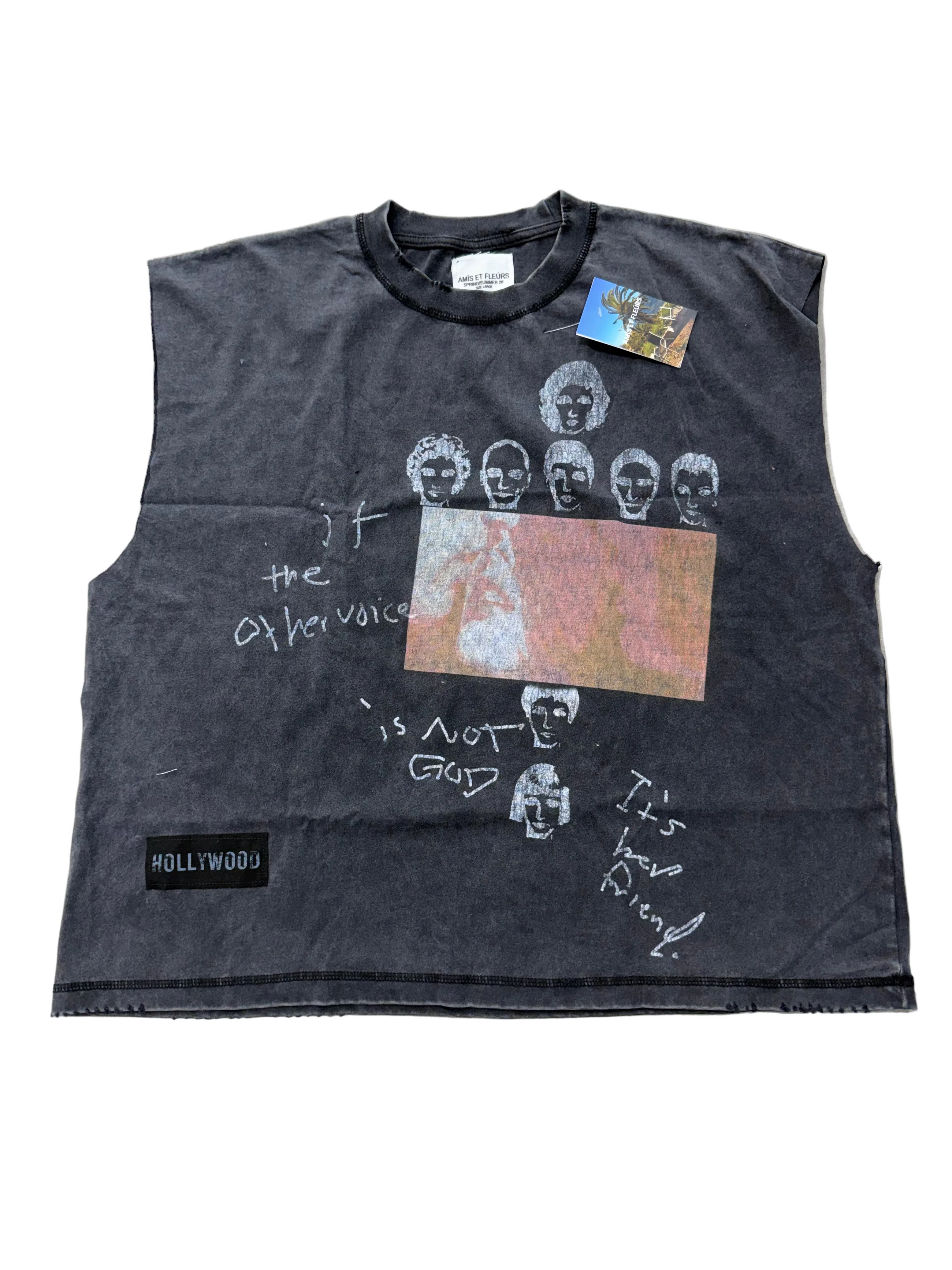 AMIS ET FLEURS HOLLYWOOD DREAMS CUTOFF TEE