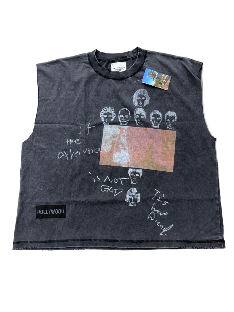 AMIS ET FLEURS HOLLYWOOD DREAMS CUTOFF TEE