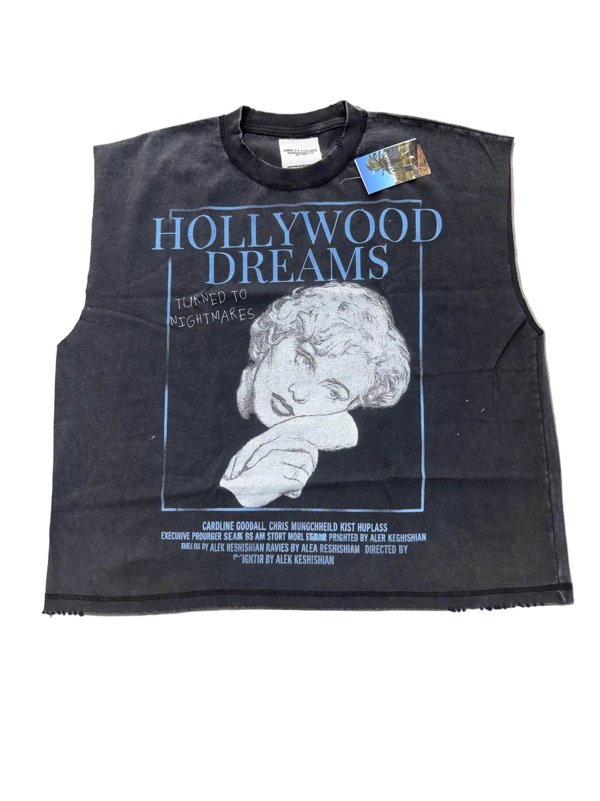 AMIS ET FLEURS HOLLYWOOD DREAMS CUTOFF TEE