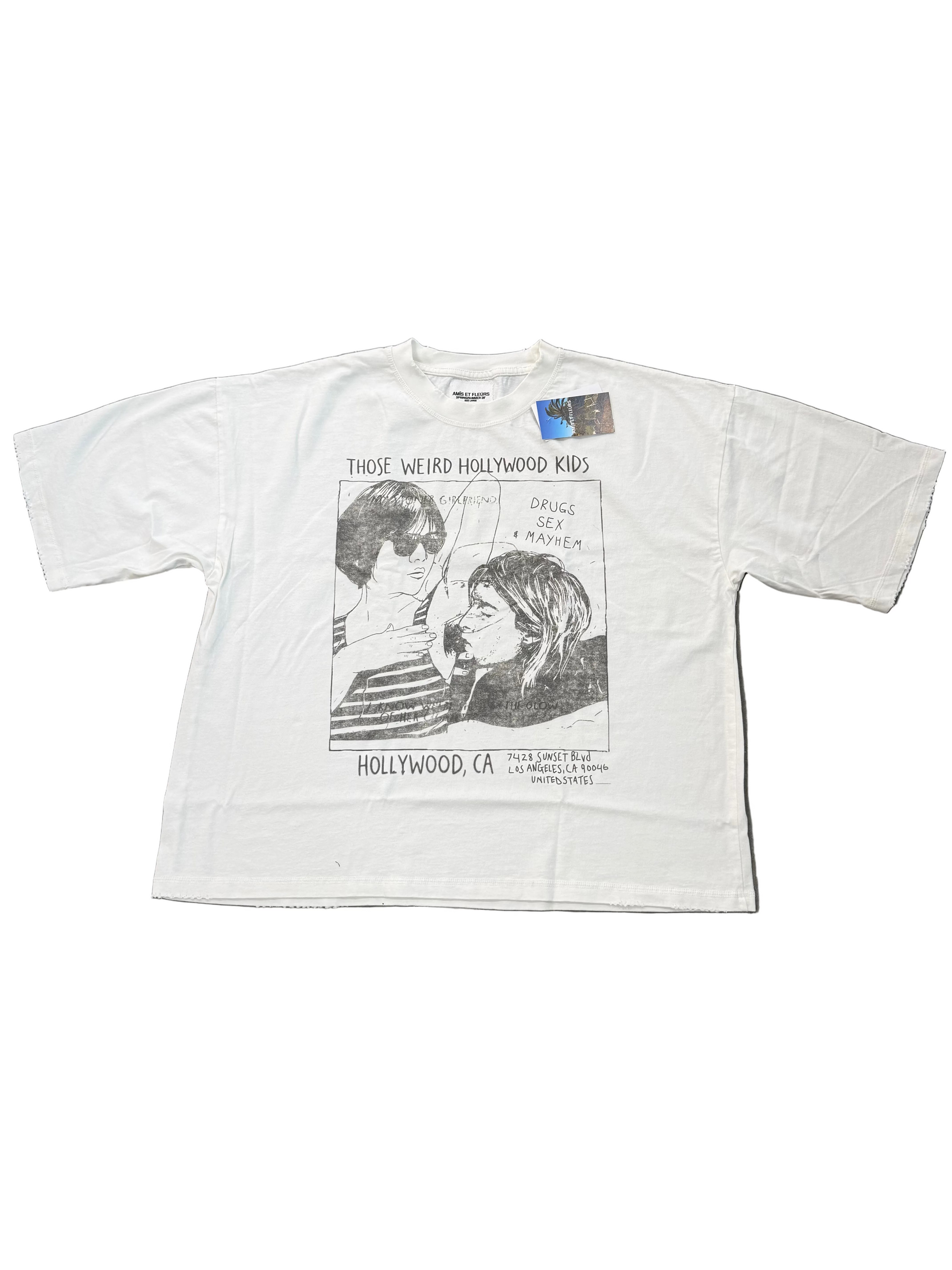 AMIS ET FLEURS WEIRD HOLLYWOOD KIDS TEE