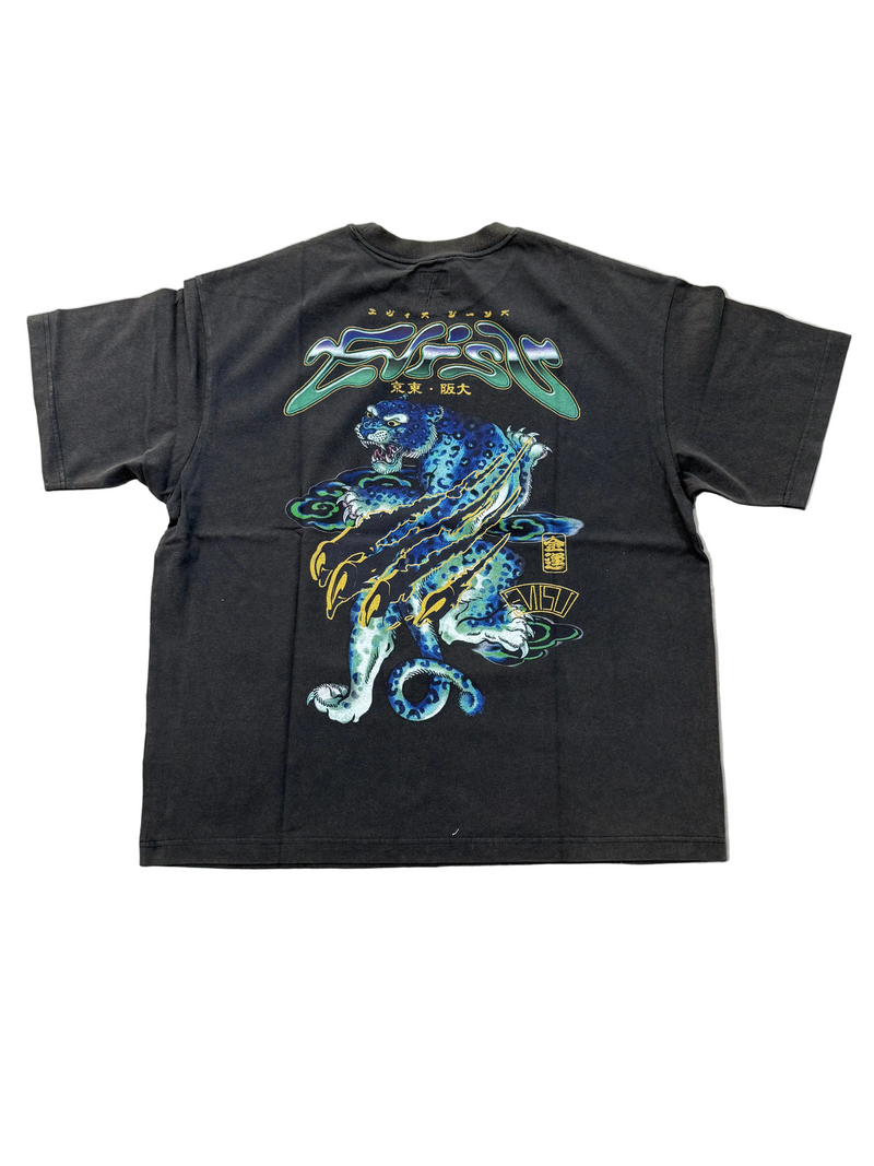 EVISU NEON LEOPARD TEE