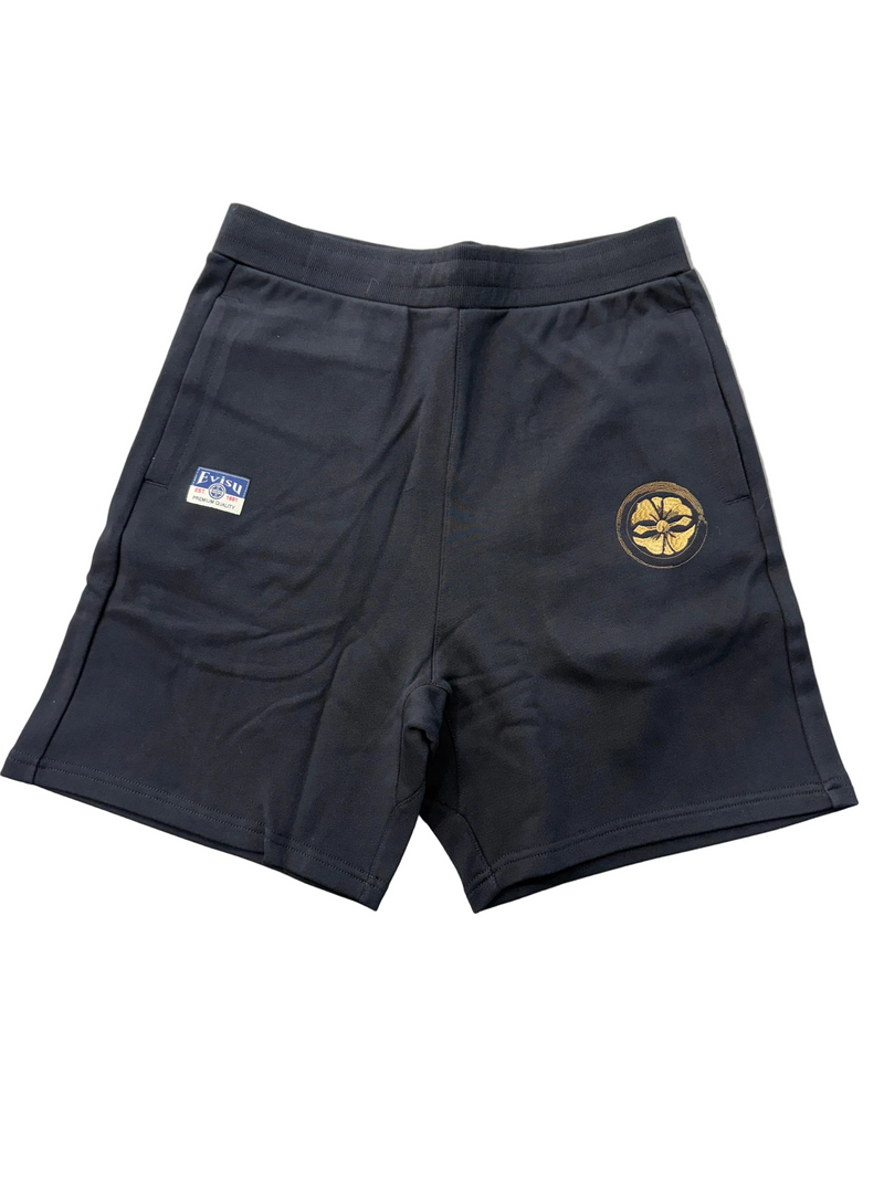 EVISU KAMON AND LOGO SHORTS