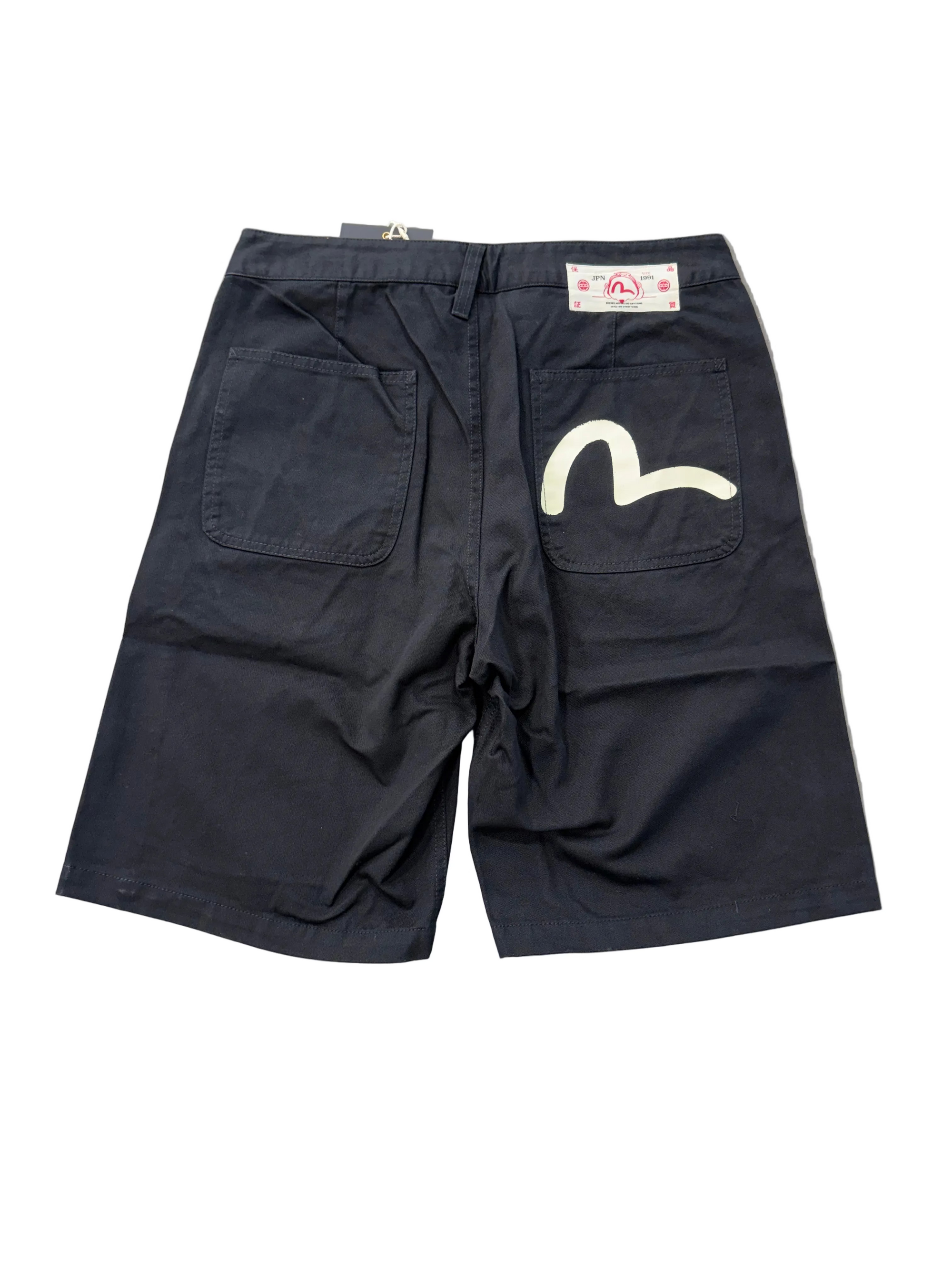 EVISU SEAGULL PRINT POCKET SHORTS