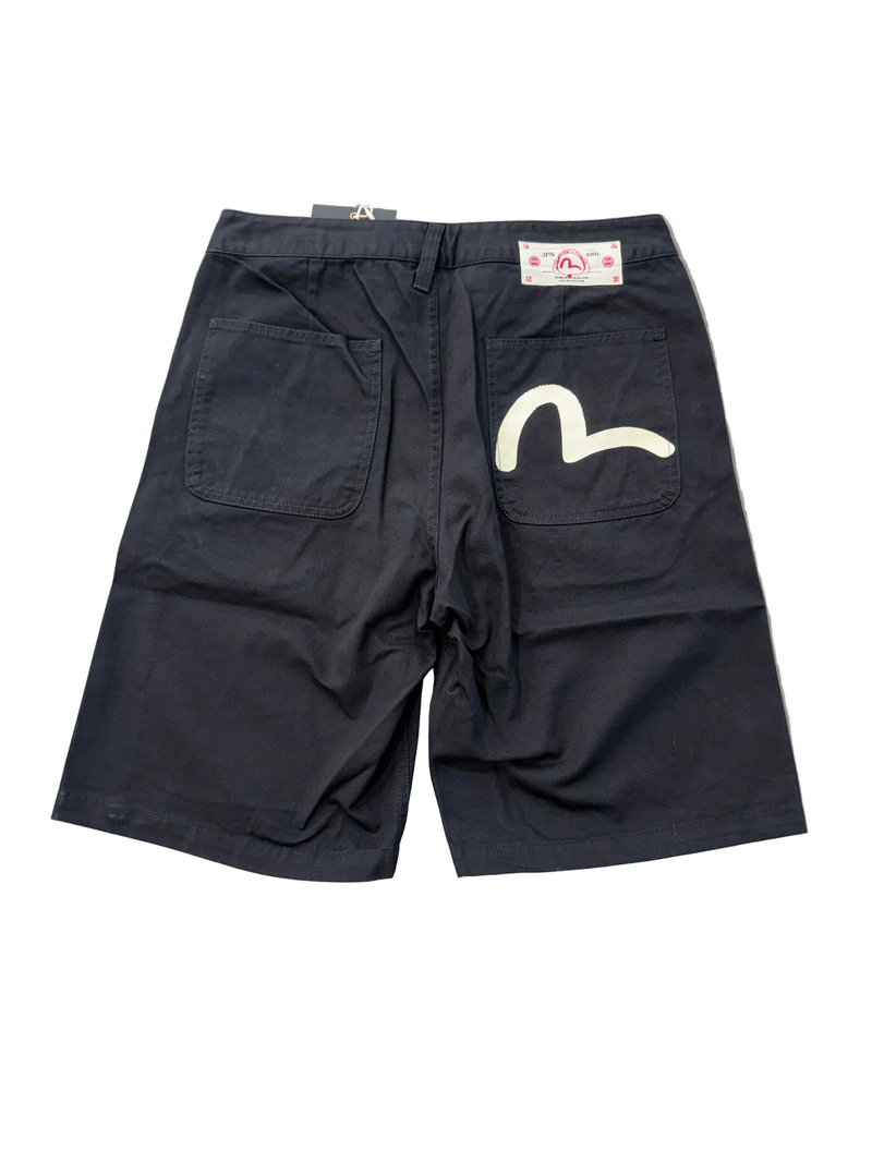 EVISU SEAGULL PRINT POCKET SHORTS