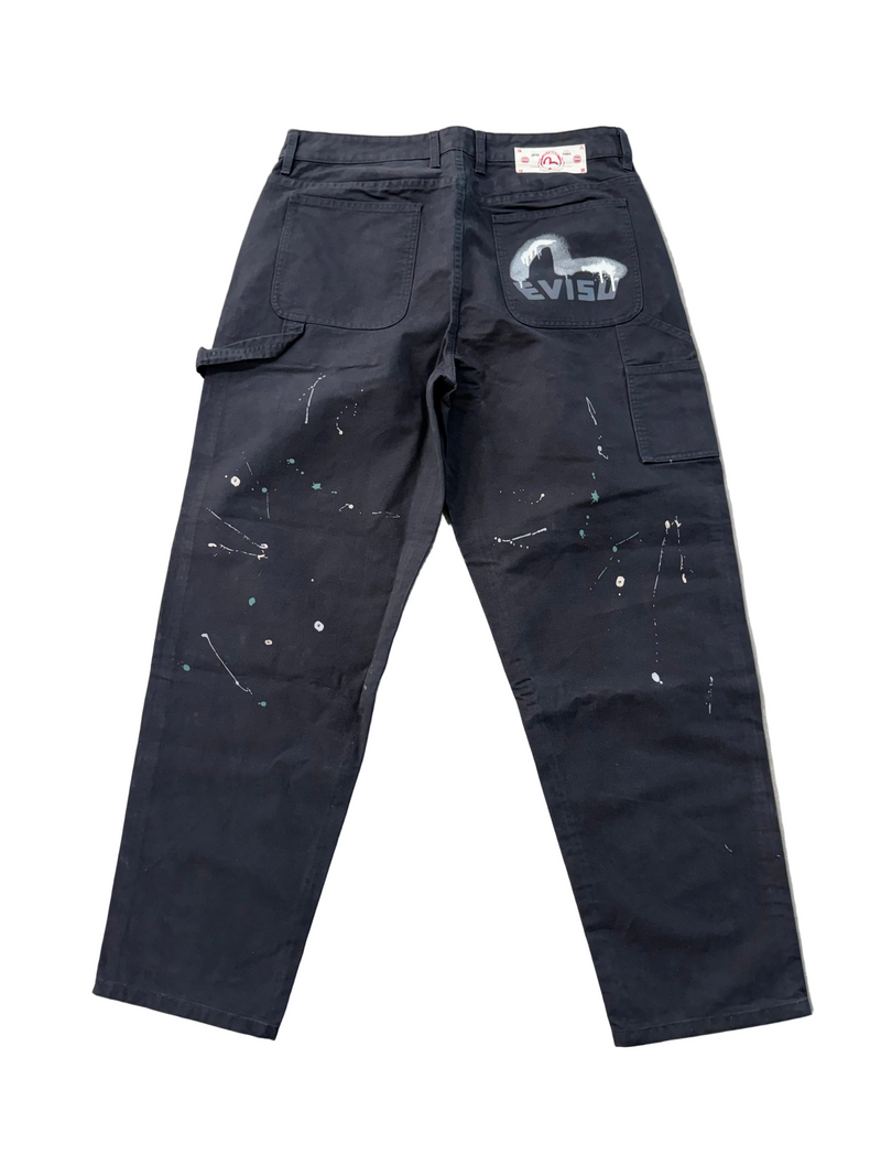 EVISU SPRAY DYED CHINO PANTS