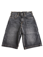 EVISU SKULL DAICOCK DENIM SHORTS