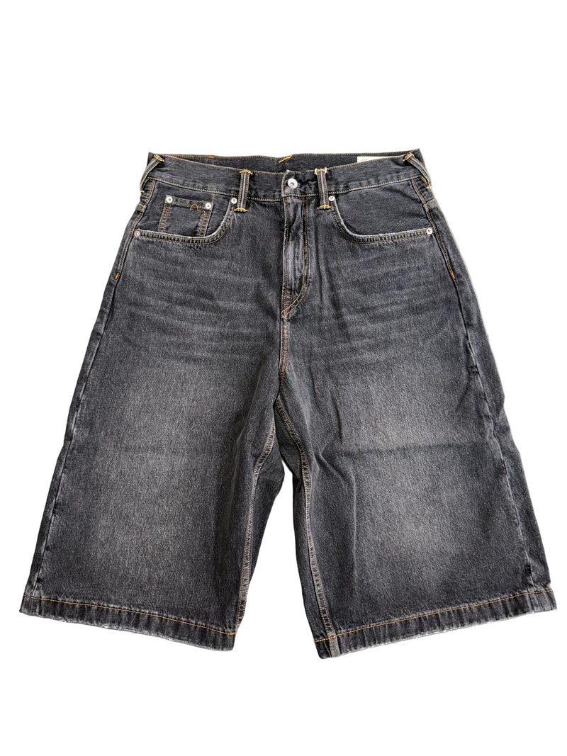 EVISU SKULL DAICOCK DENIM SHORTS
