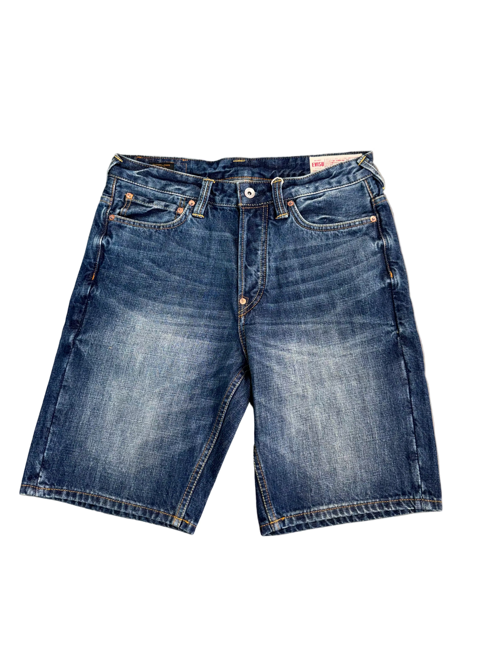 EVISU LEOPARD MULTIPOCKET EMBROIDERY SHORTS