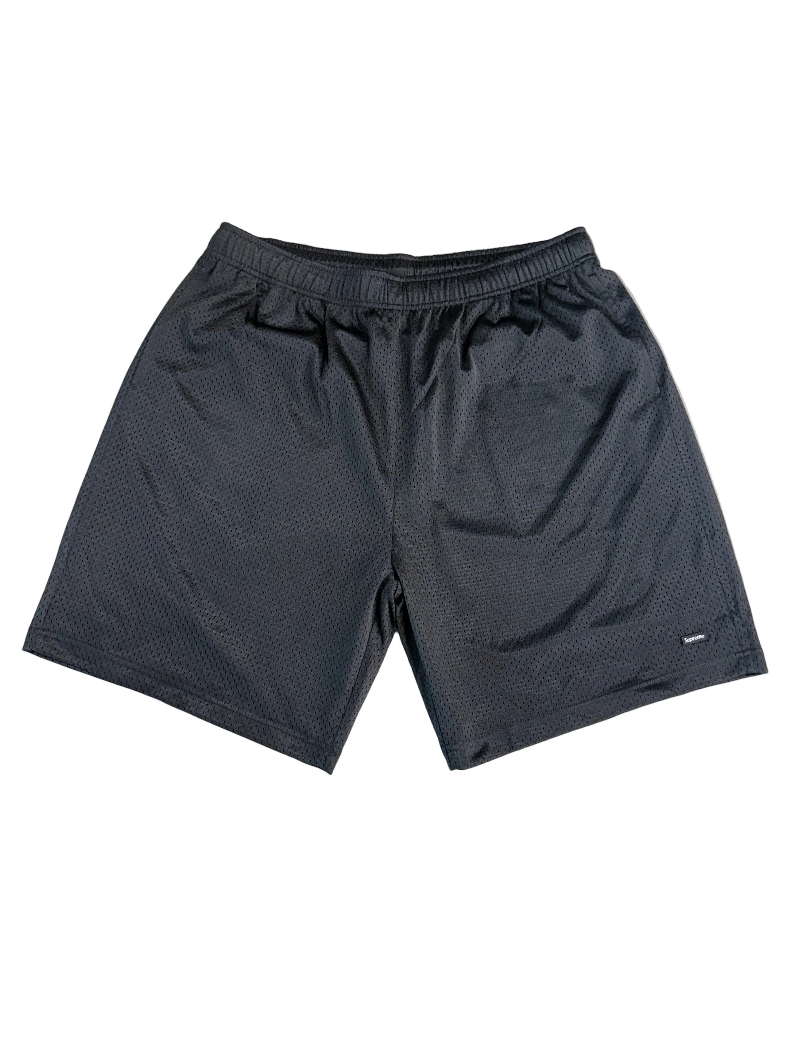 SUPREME BLACK MESH SHORTS