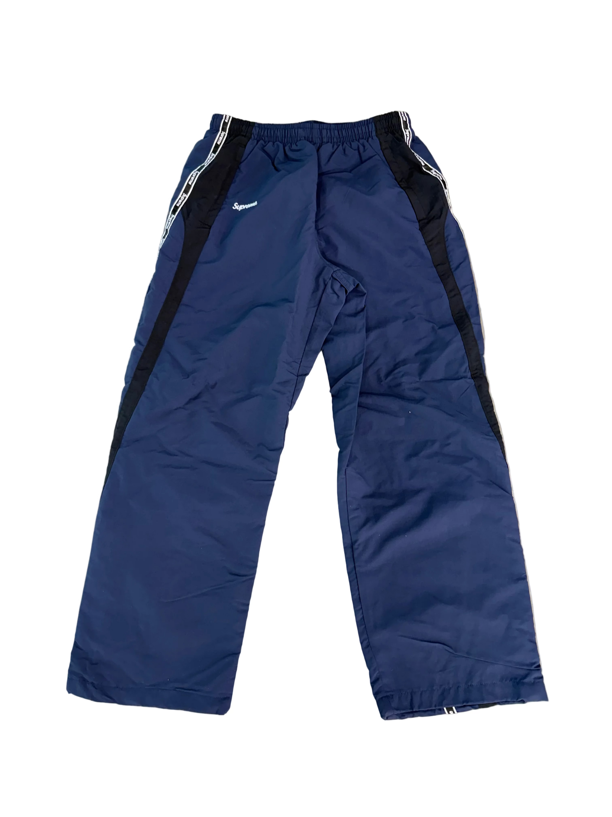 SUPREME BLUE LOGO TAPING TRACK PANTS
