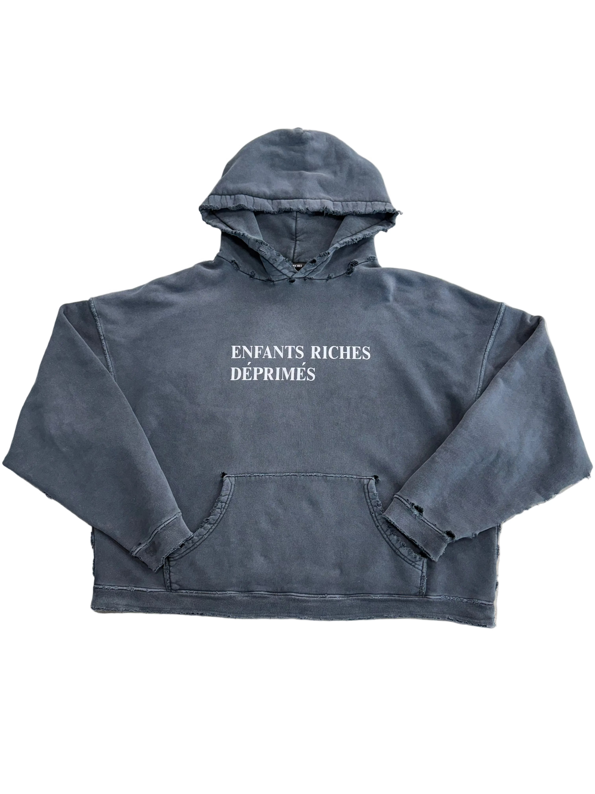 ENFANTS RICHES DEPRIMES GREY LOGO HOODIE