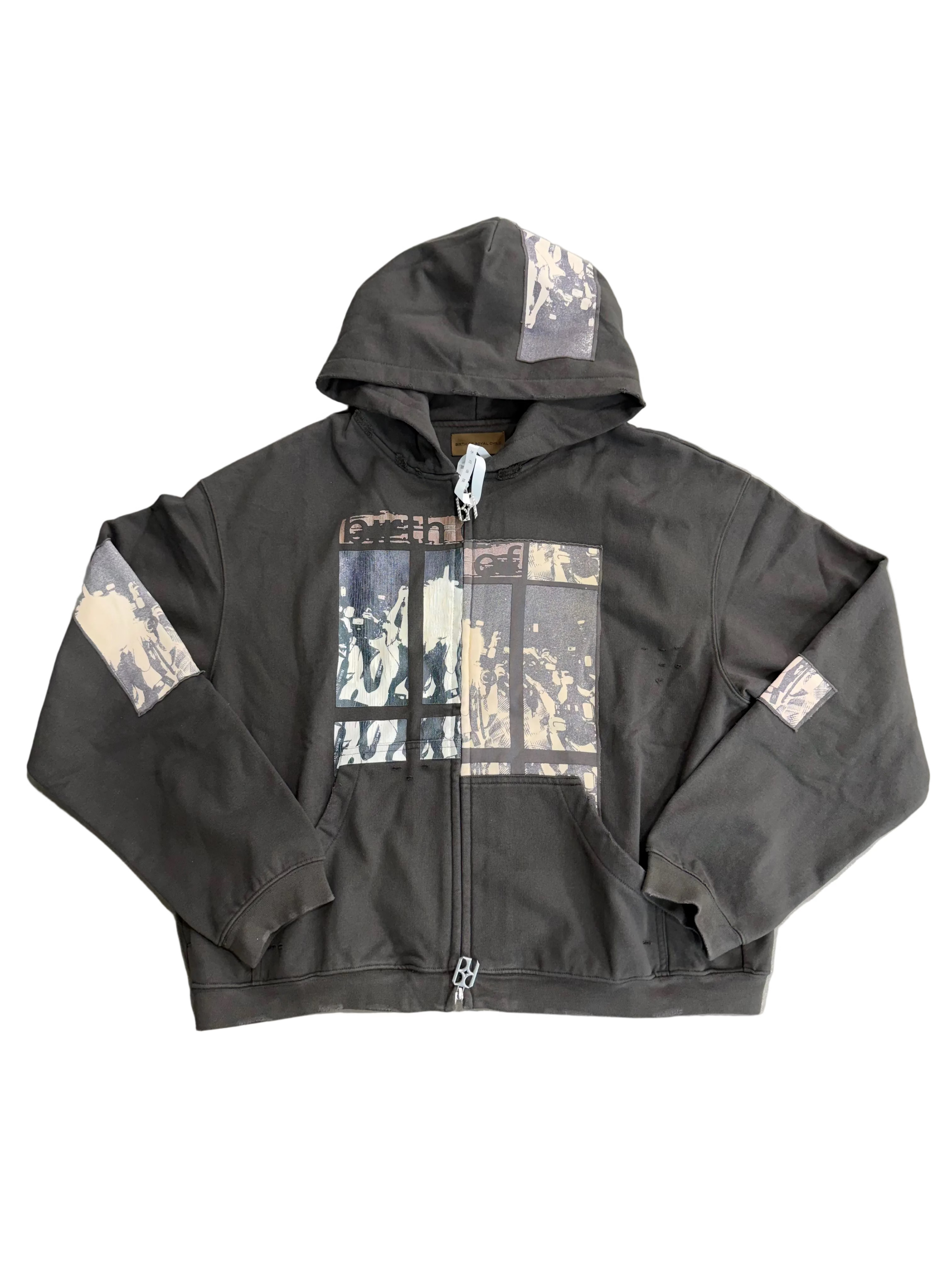 BIRTH OF ROYAL CHILD FLASHLIGHT ZIP UP HOODIE