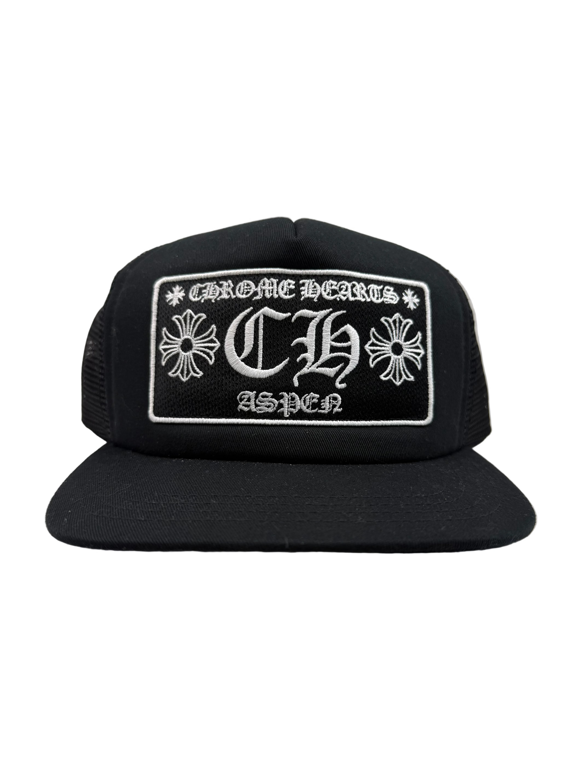 CHROME HEARTS CH LOGO ASPEN TRUCKER HAT