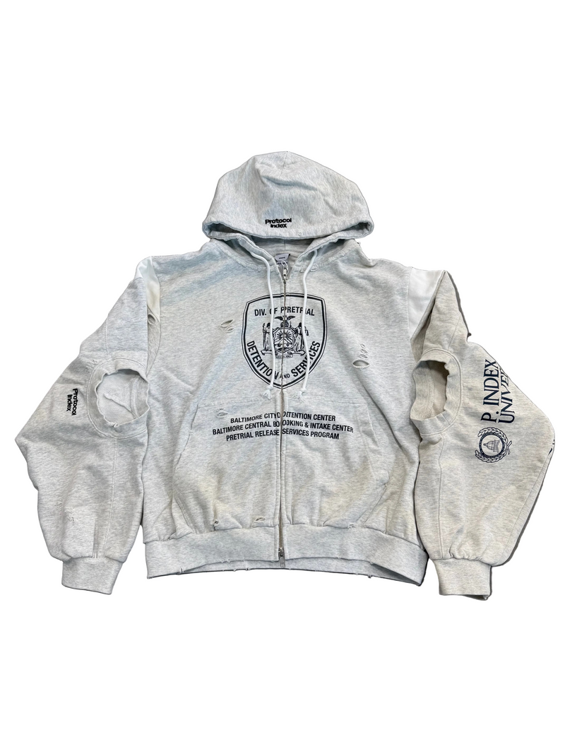 PROTOCOL INDEX DETENTION SERVICES ZIP UP HOODIE