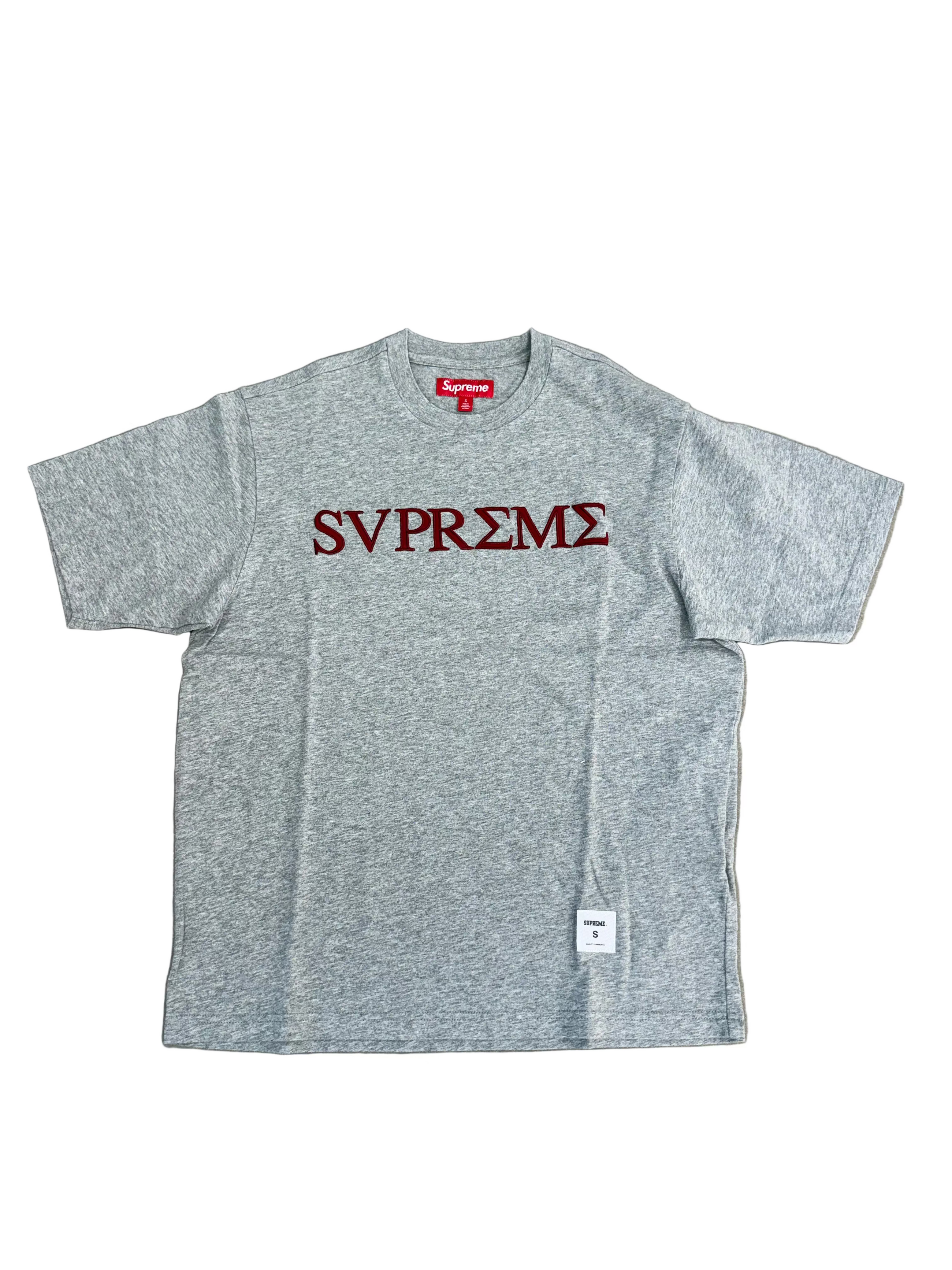SUPREME GREEK GREY TEE