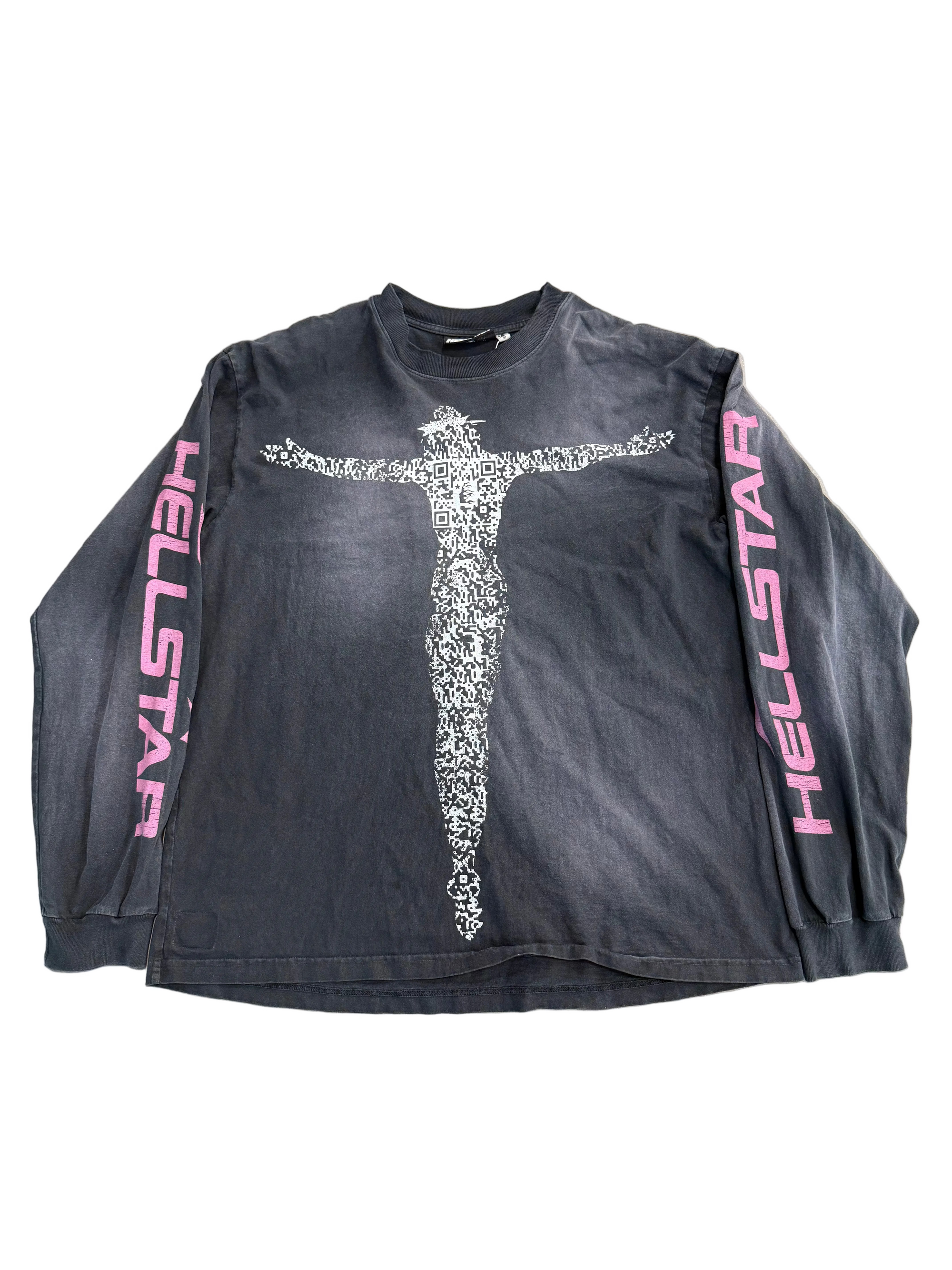 HELLSTAR JESUS QR CODE LONGSLEEVE TEE