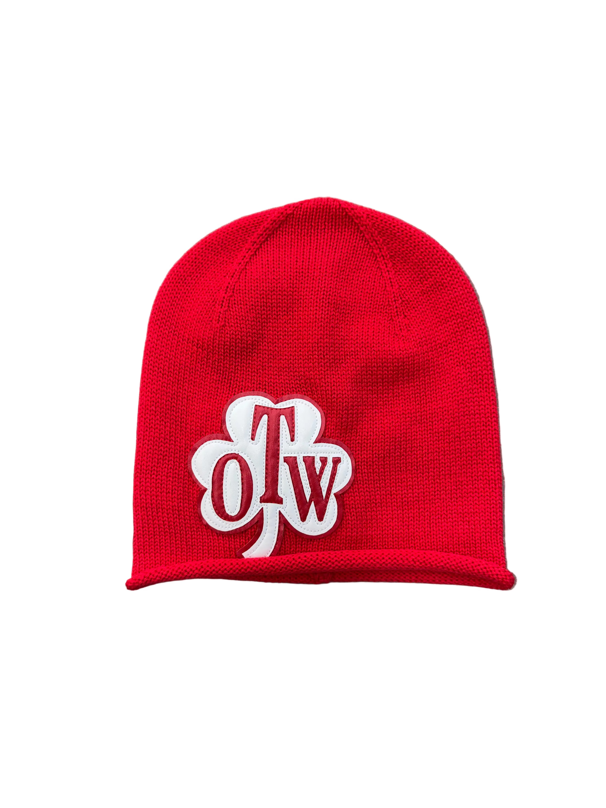 OUT THE WAY STUDIOS CLOVER RED BEANIE