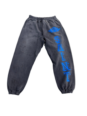 SAINT MICHAEL ANGEL BLACK SWEATPANTS