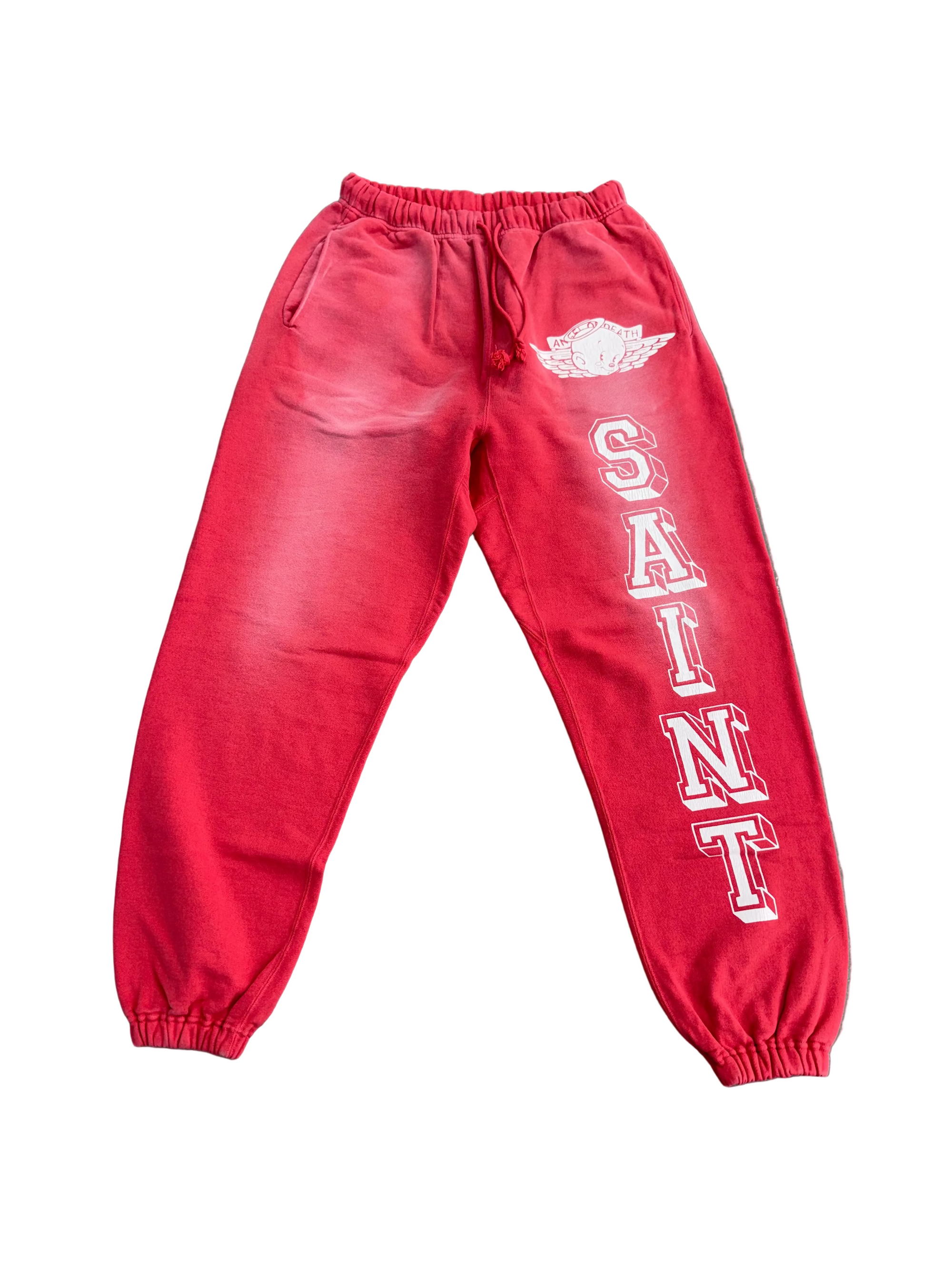 SAINT MICHAEL ANGEL RED SWEATPANTS
