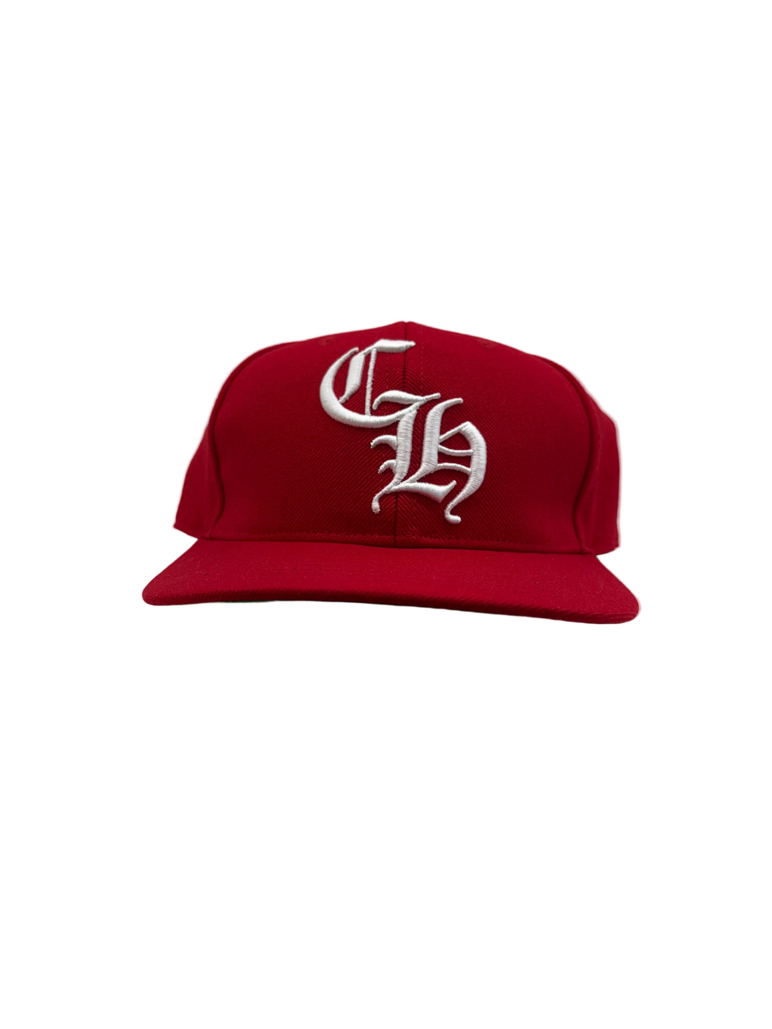 CHROME HEARTS CH HAT RED/WHITE