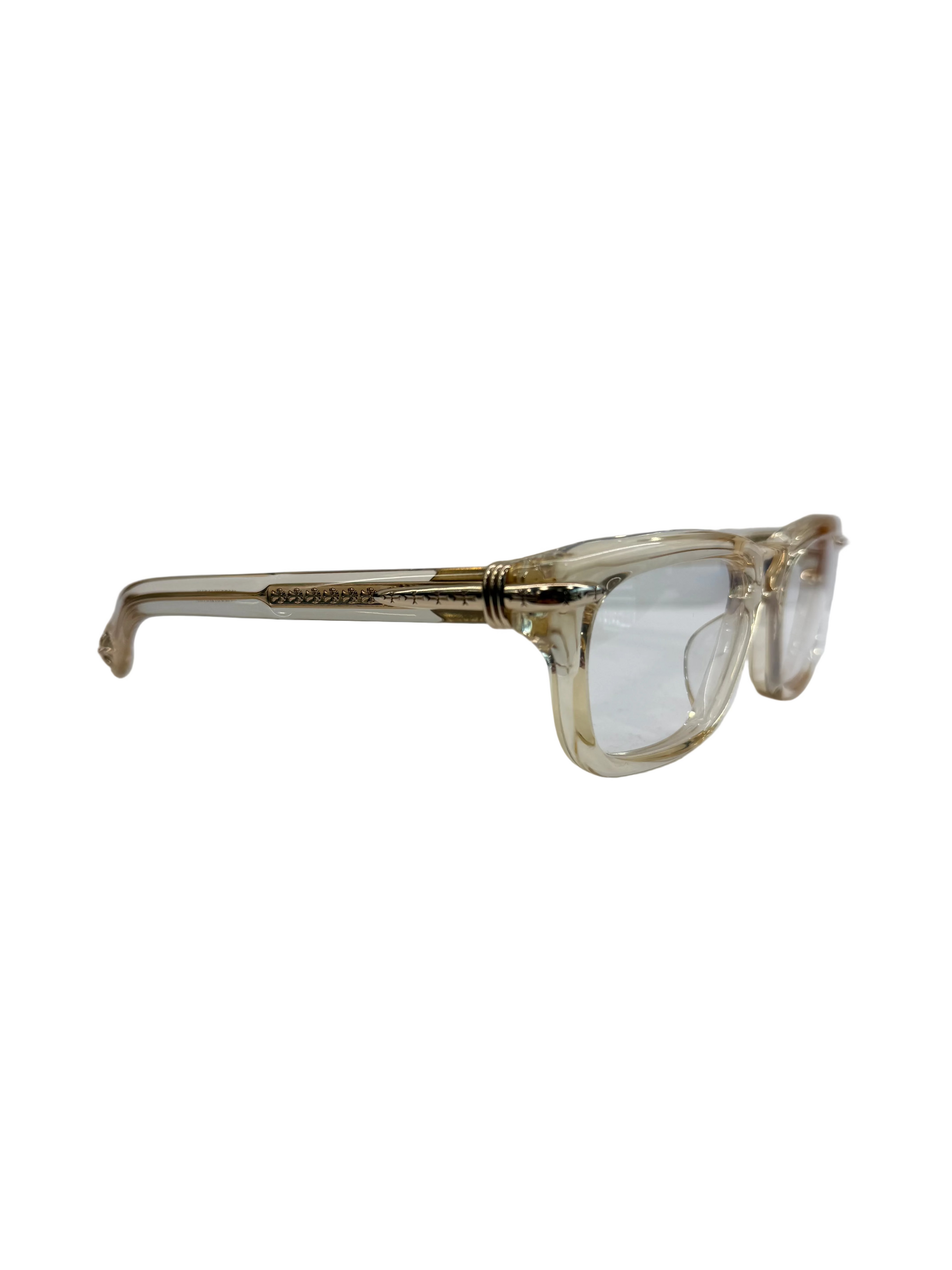 CHROME HEARTS TRYPOLEAGAIN TRANSPARENT YELLOW GLASSES