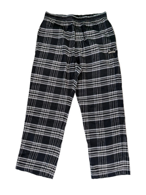 CHROME HEARTS CROSS PATCH PLAID FLANNEL PANTS