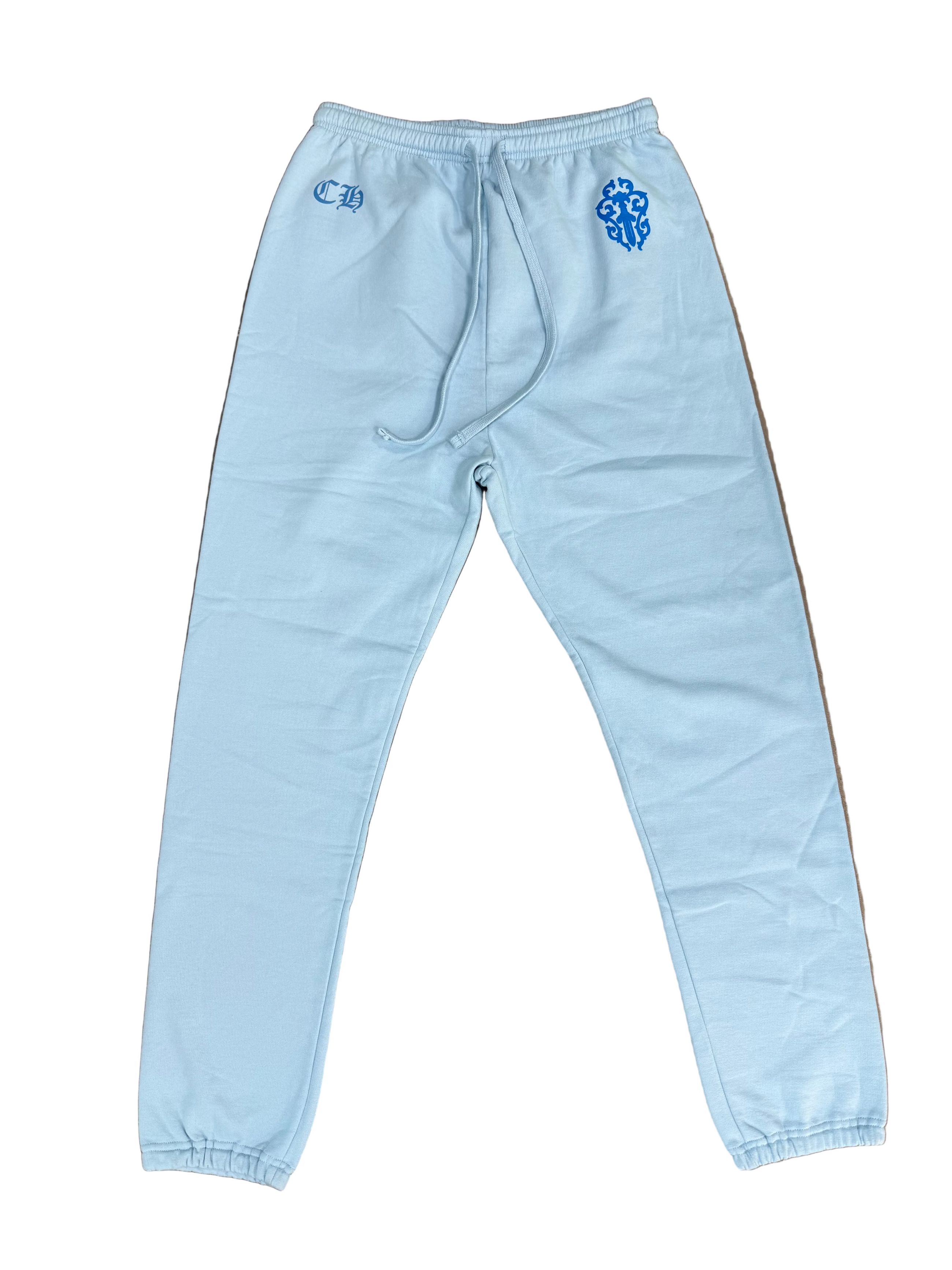 CHROME HEARTS MIAMI ART BASEL BLUE TRACK PANTS