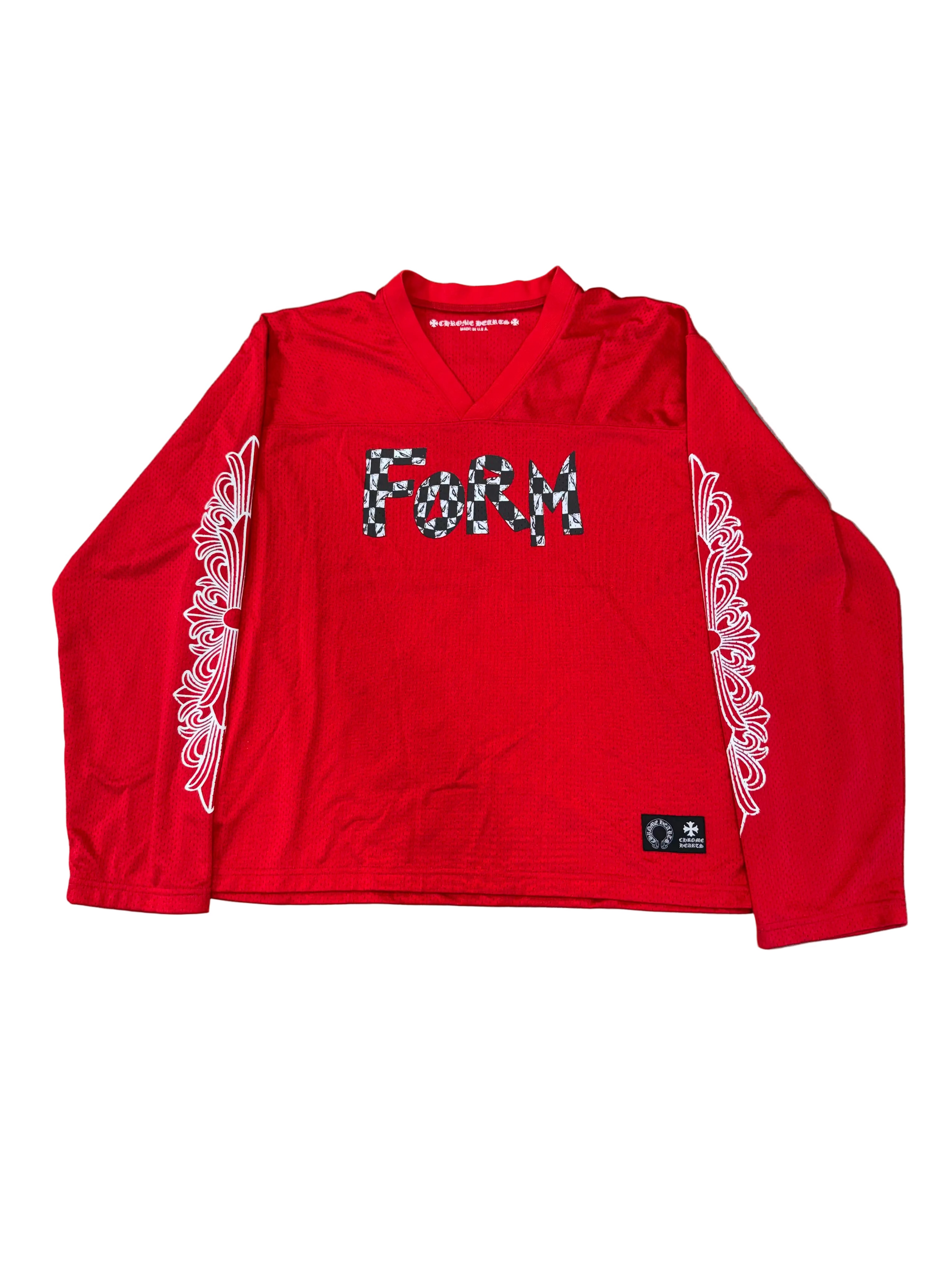 CHROME HEARTS MATTY BOY FORM LONG SLEEVE WARM UP JERSEY