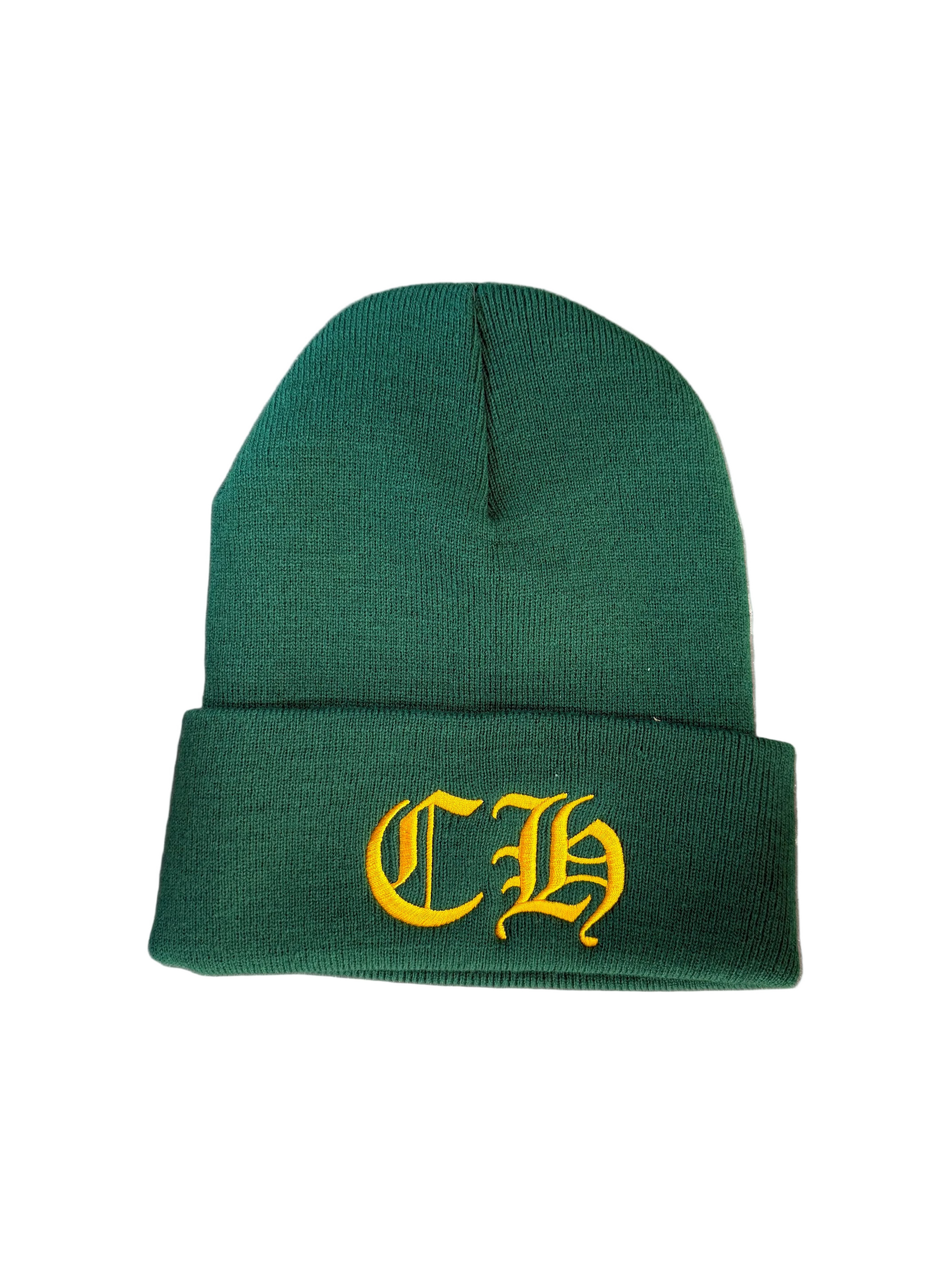 CHROME HEARTS GREEN/YELLOW CH BEANIE