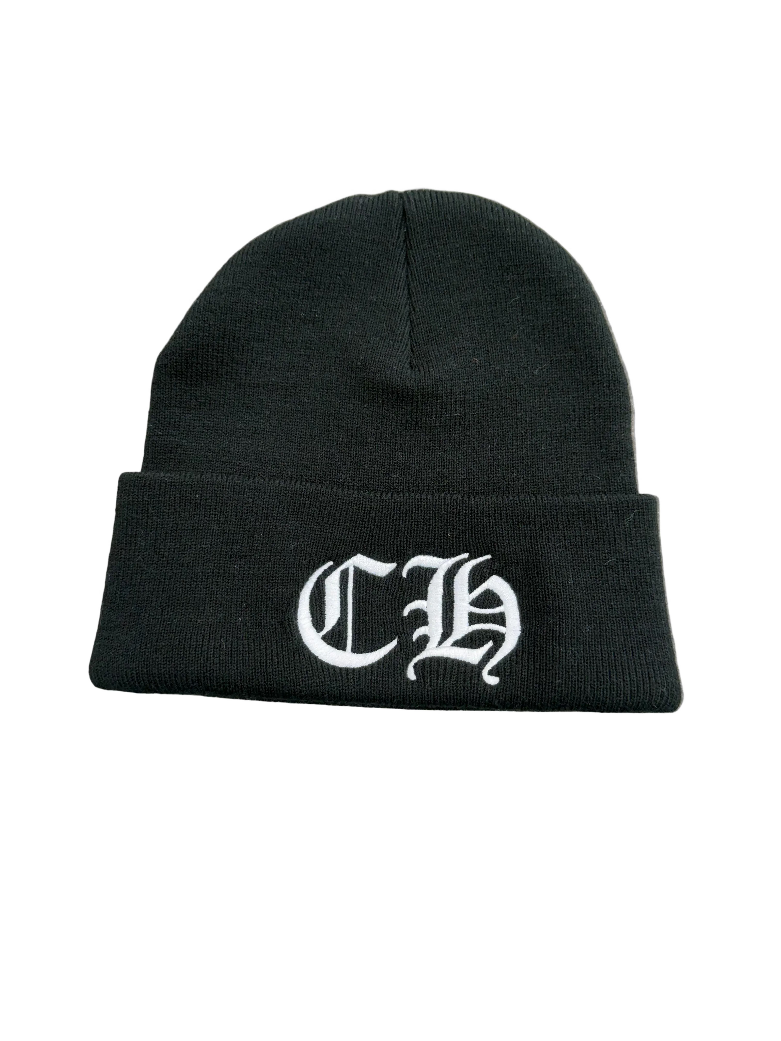 CHROME HEARTS WHITE CH BEANIE