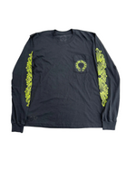 CHROME HEARTS NEON YELLOW HORSESHOE FLORAL LONG SLEEVE
