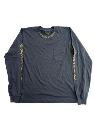 CHROME HEARTS OLIVE NECK LOGO LONGSLEEVE TEE