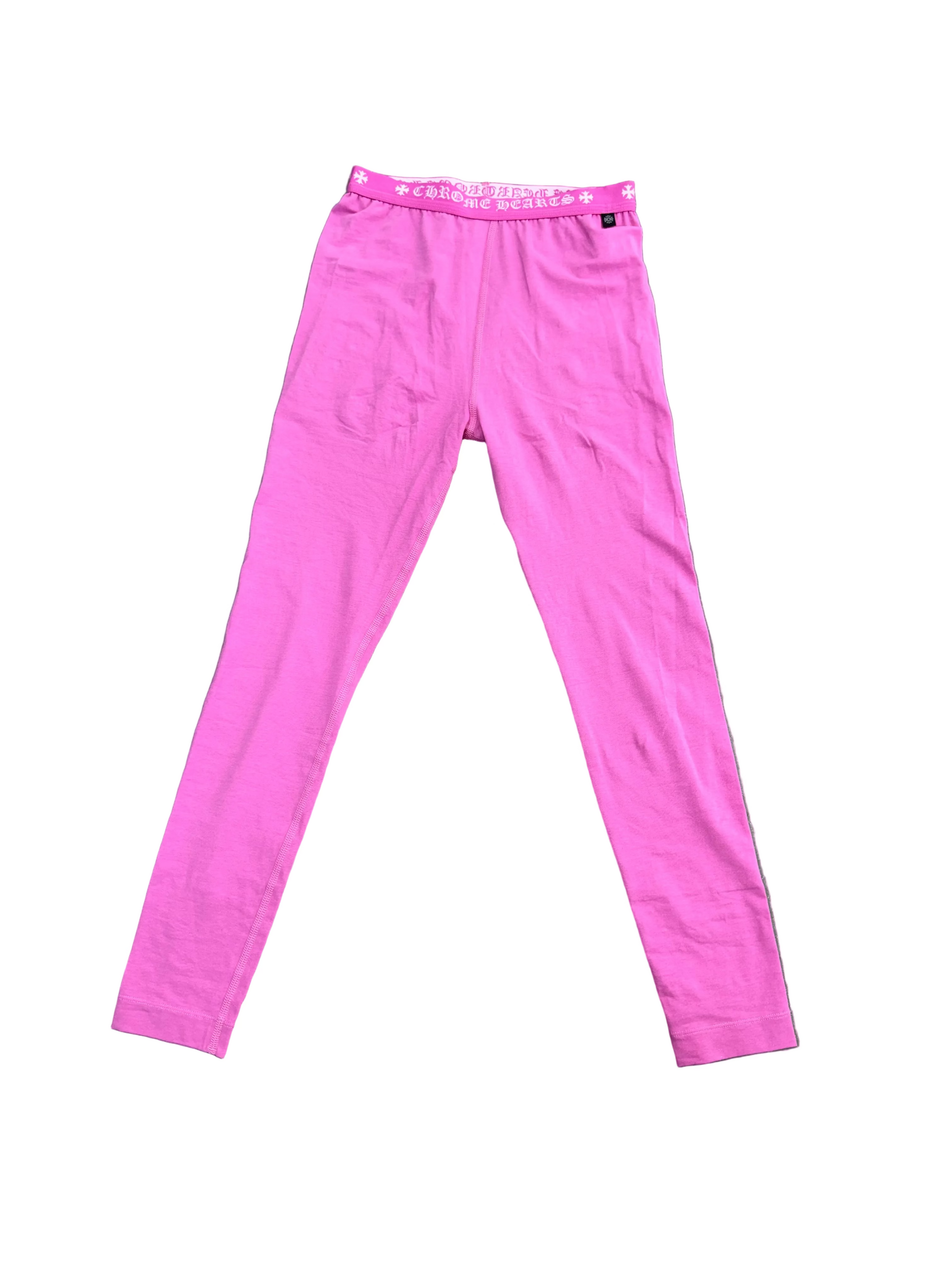 CHROME HEARTS PINK WOMENS LEGGINGS
