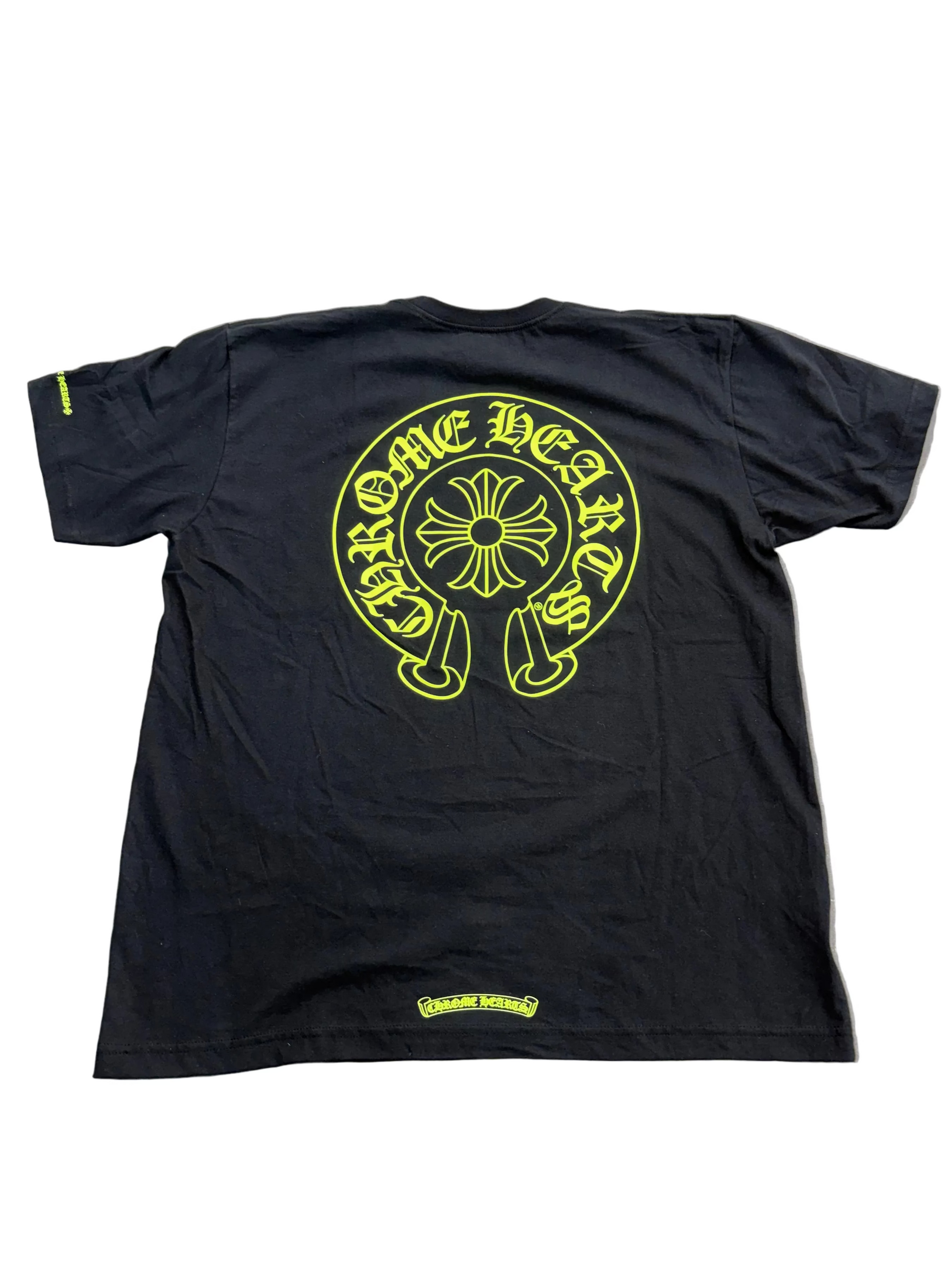 CHROME HEARTS NEON HORSESHOE LOGO POCKET TEE