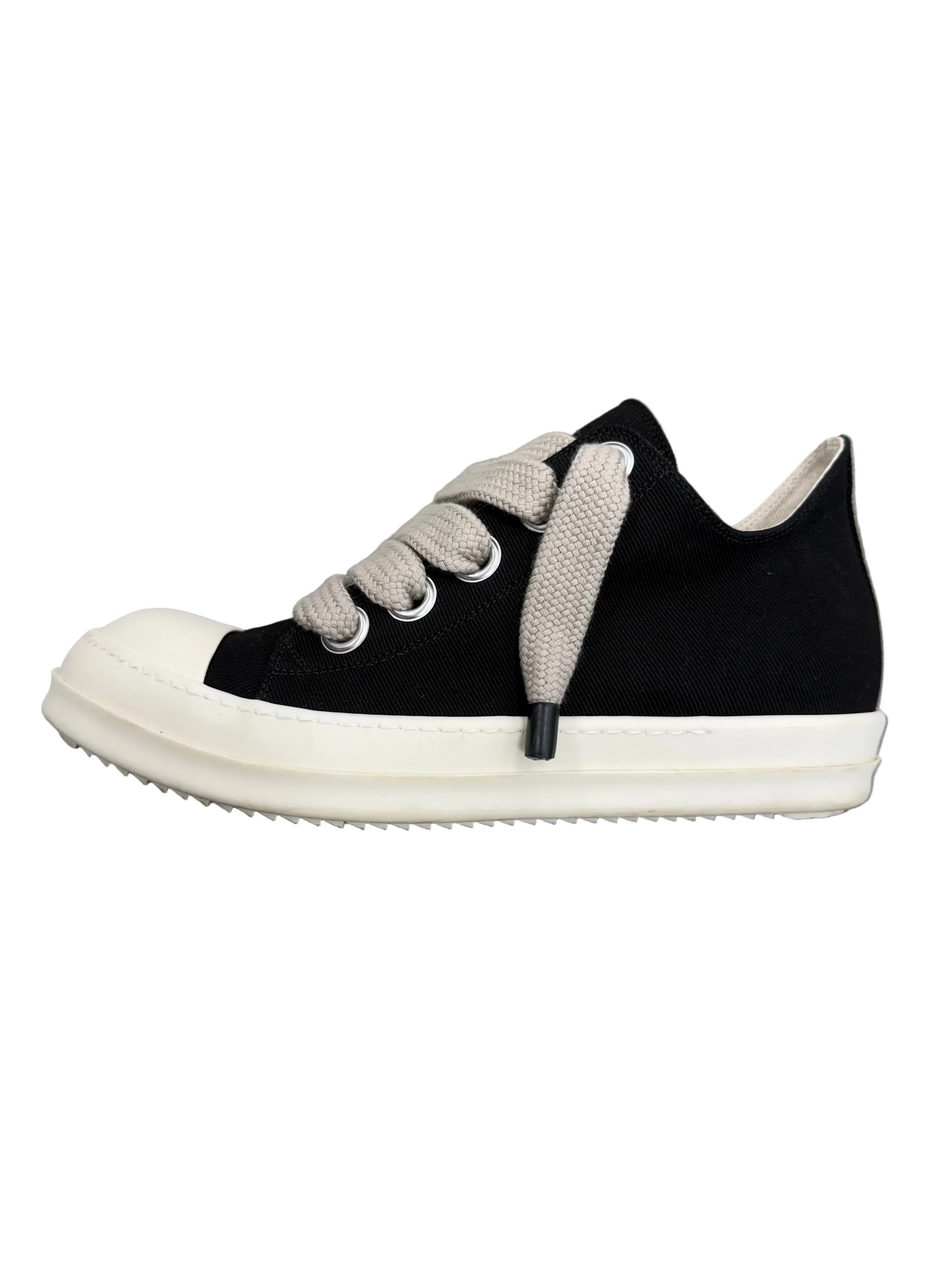 RICK OWENS CLOTH JUMBO LACE SNEAKERS
