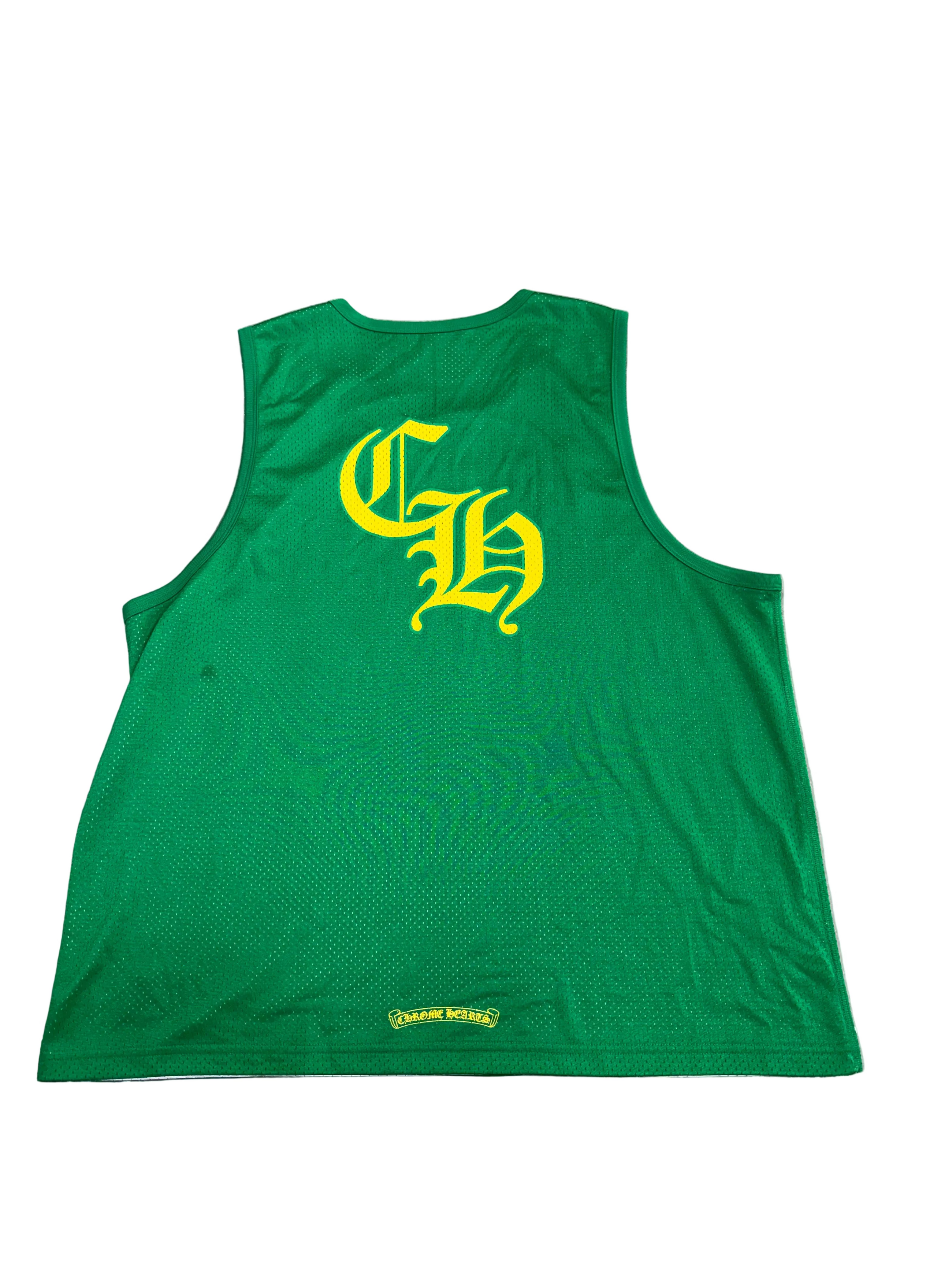 CHROME HEARTS MESH REVERSIBLE GREEN JERSEY