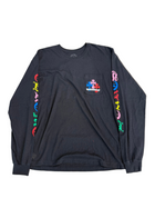 CHROME HEARTS MULTICOLOR CROSS LONG SLEEVE TEE