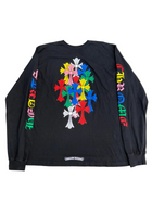 CHROME HEARTS MULTICOLOR CROSS LONG SLEEVE TEE