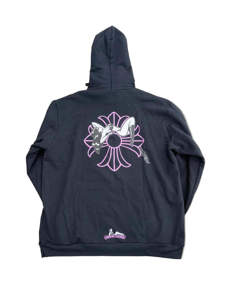 CHROME HEARTS DEADLY DOLL CROSS GRAPHIC HOODIE