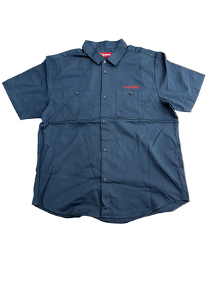 SUPREME AOI CYBORG NAVY WORK SHIRT