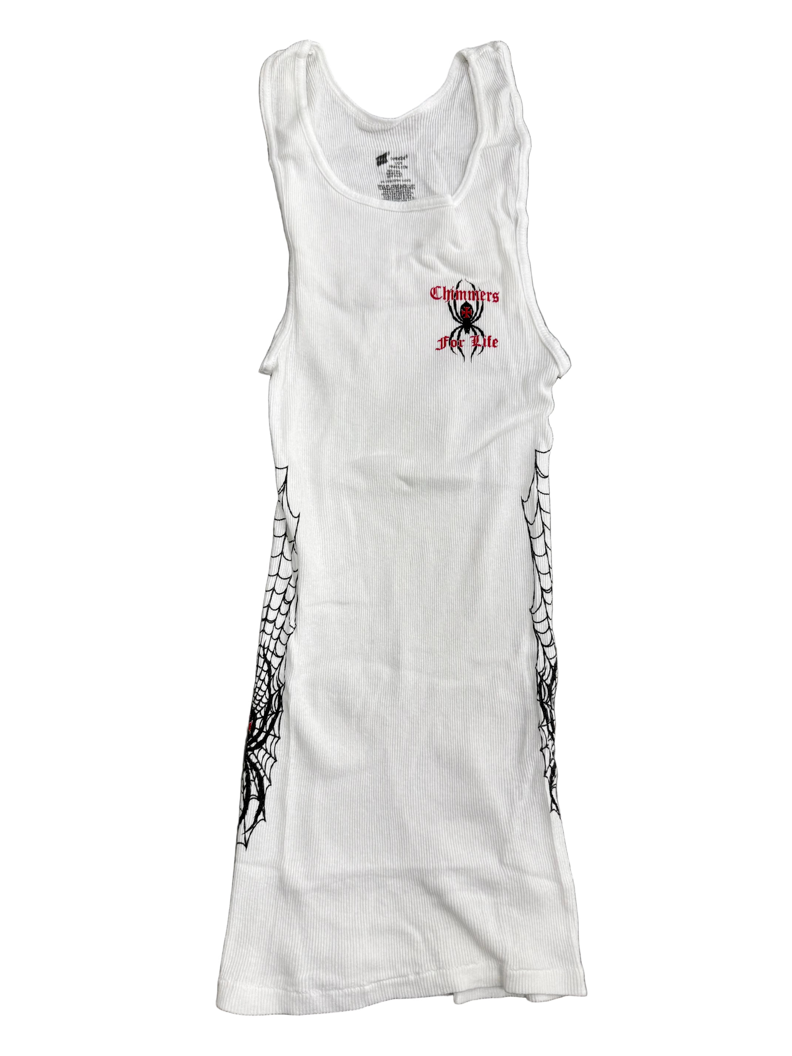 HAPPY MEMORIES DONT DIE HMDD SPIDER WEB TANK TOP