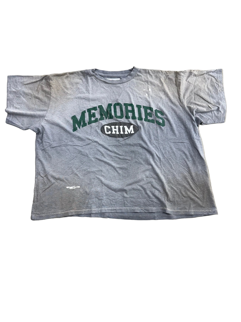 HAPPY MEMORIES DONT DIE HMDD HEATHER GREY COLLEGE TEE