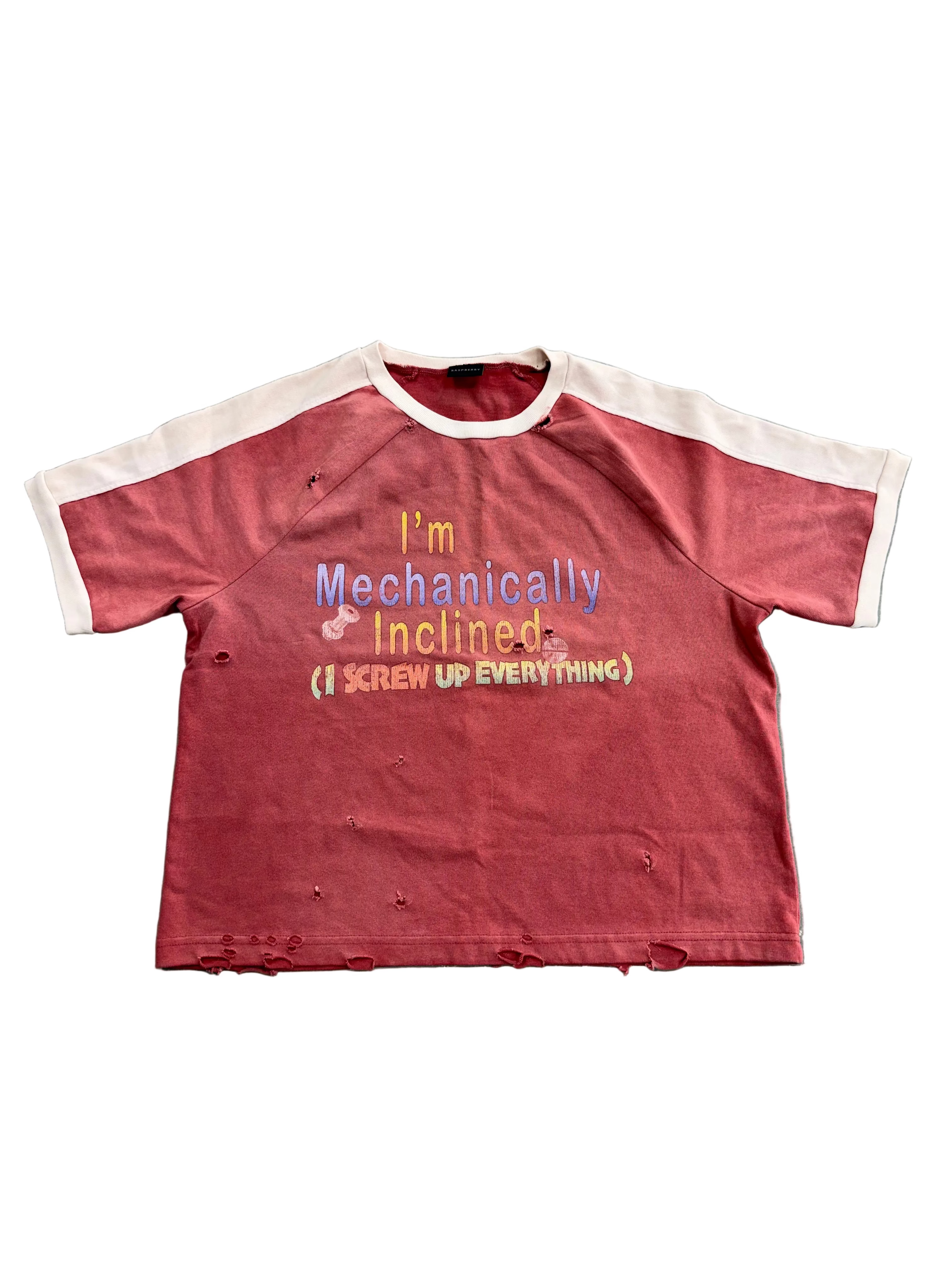 GOLD+VINTAGE GALLERY RASPBERRY HILLS MECHANICALLY INCLINED TEE