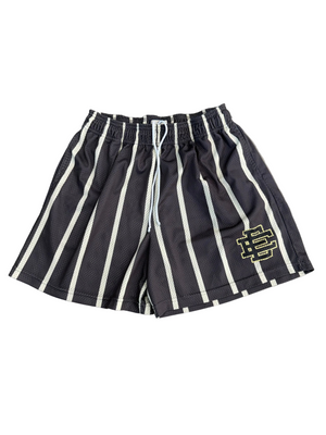 ERIC EMANUEL GREY/CREAM STRIPE SHORTS