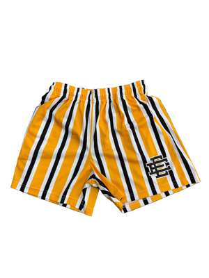 ERIC EMANUEL YELLOW/BLACK STRIPE SHORTS