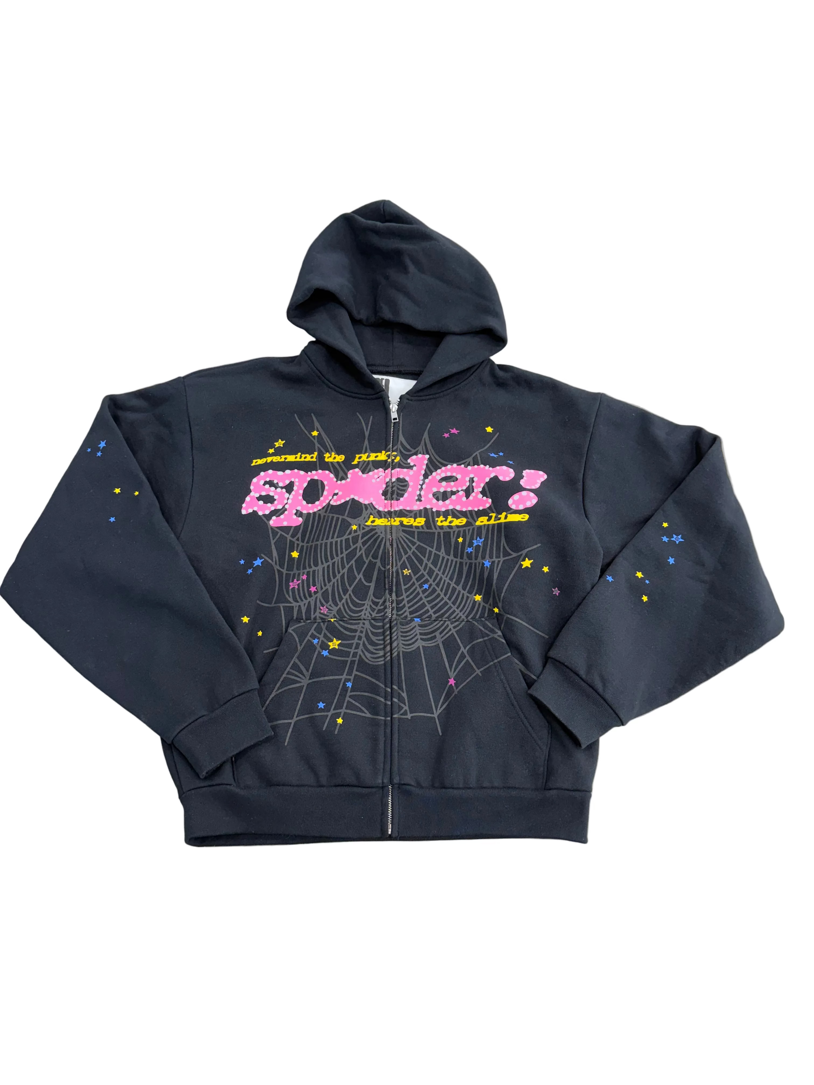 SP5DER PUNK V2 ZIP UP HOODIE