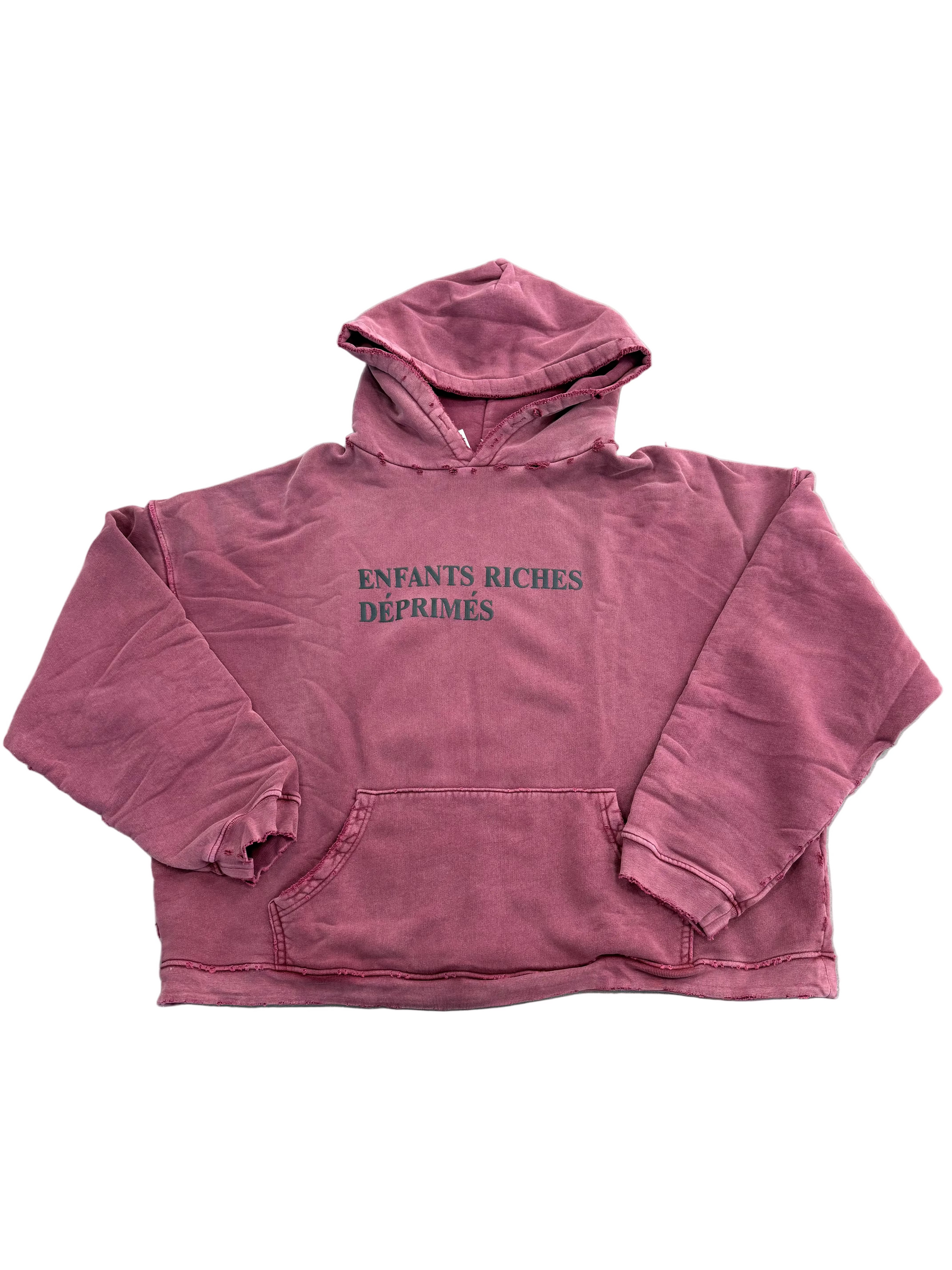 ENFANTS RICHES DEPRIMES CLASSIC LOGO BURGUNDY HOODIE