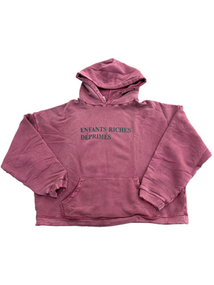 ENFANTS RICHES DEPRIMES CLASSIC LOGO BURGUNDY HOODIE