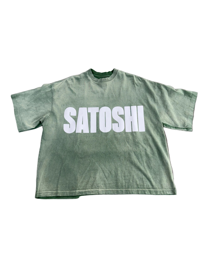 SATOSHI NAKAMOTO IMPACT LOGO TEE